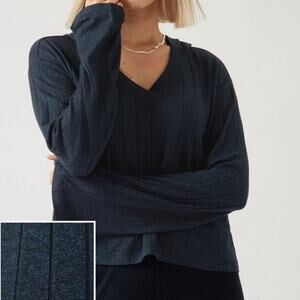 Athleta Blue Harmony Cropped Hoodie